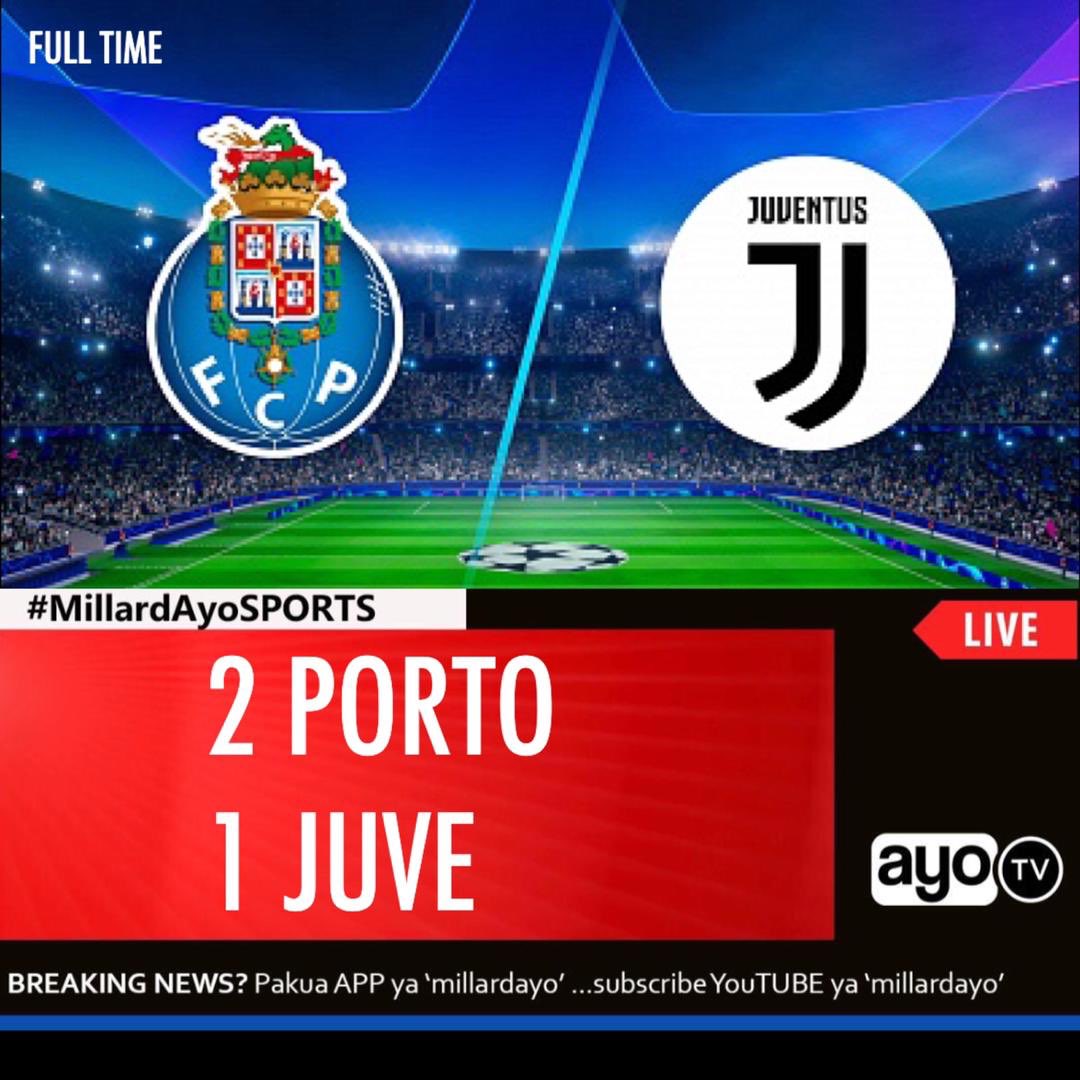 millardayo's tweet photo. FT: FC Porto 2-1 Juventus (Taremi 2’ Marega 46’) (Chiesa 82’) #UCL16 #MillardAyoSPORTS https://t.co/3Tk7It2TcT