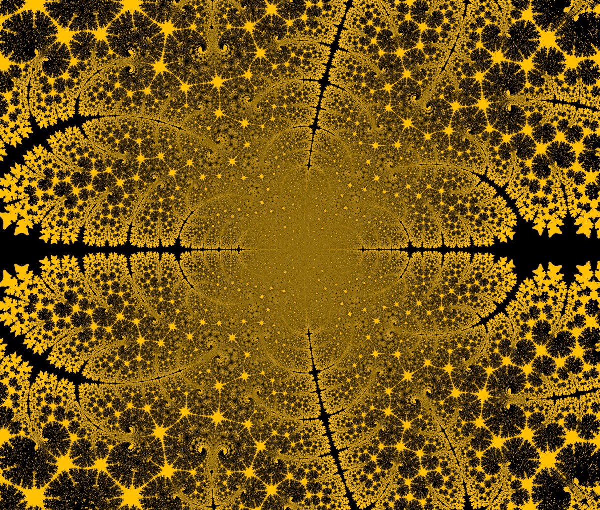 robert_trirop's tweet photo. @graveolens The code is really versatile - there is a vast amount of fancy curly structures hidden in the parameter space. Zooming out x100 reveals a circular structure. The principle idea is to alternate between a Julia iteration and a sum of different powers (also negative &amp; non-integer). https://t.co/gcgWx4FvYw