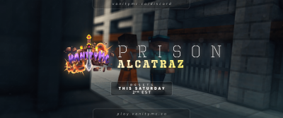 🧱 ALCATRAZ PRISONS!

⏲ Releasing this Saturday, February 20th, 2PM EST!

🤑 Like, Retweet &amp; Comment your IGN for the chance to win one of x2 Vanity Rank, x2 Cell Mines &amp; x5 Pisces Crates!
 
🖥 CHANGELOG: vanitymc.co/threads/prison…