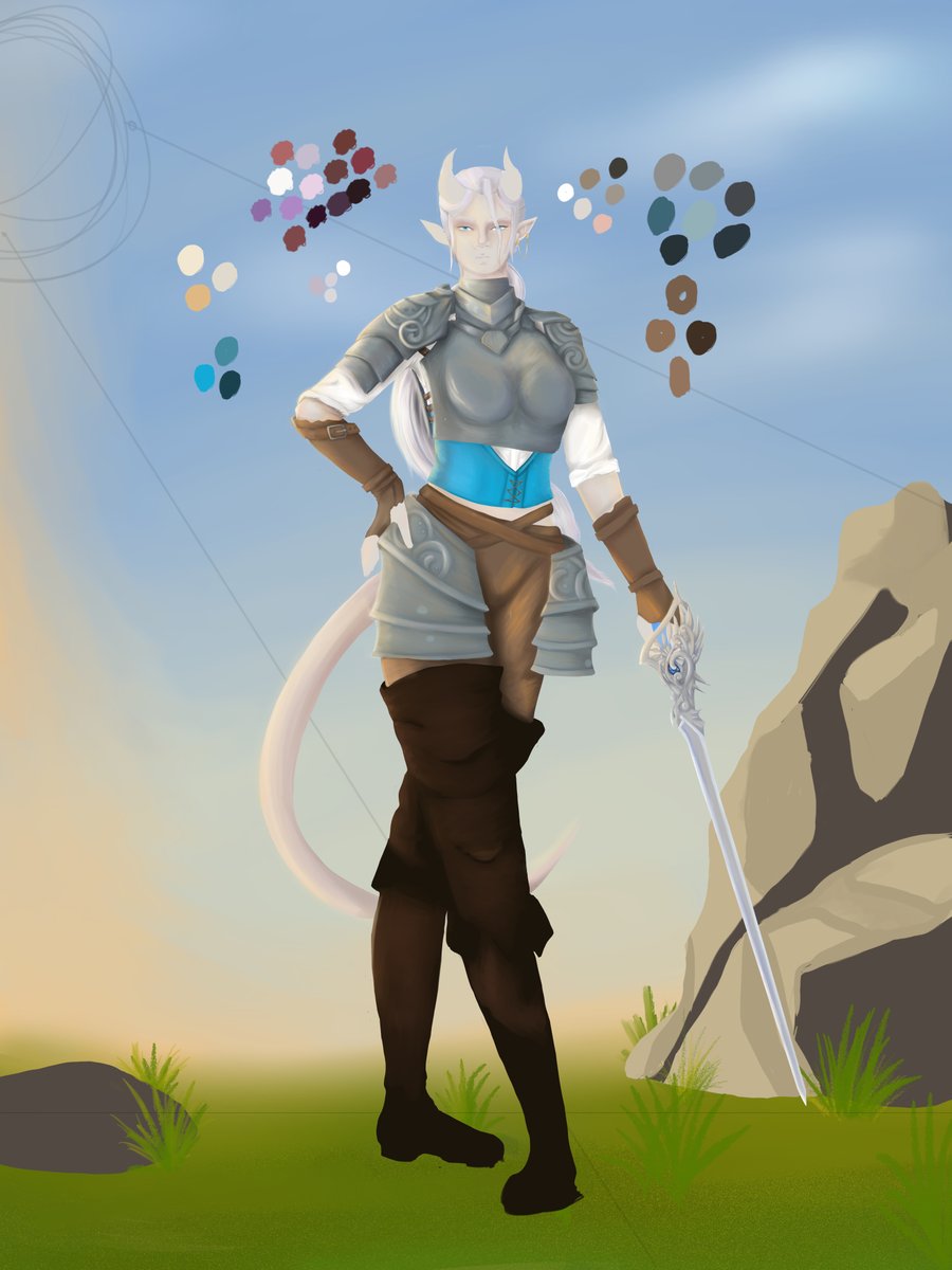 AHarrisArt's tweet photo. Completed commission piece for a clients DND character
was a lot of fun working on this piece ❤️
along with some progression shots
#DnD  #Commission #digitalart #Digital #art #ArtistOnTwitter #characterart https://t.co/zif2W8tE1M