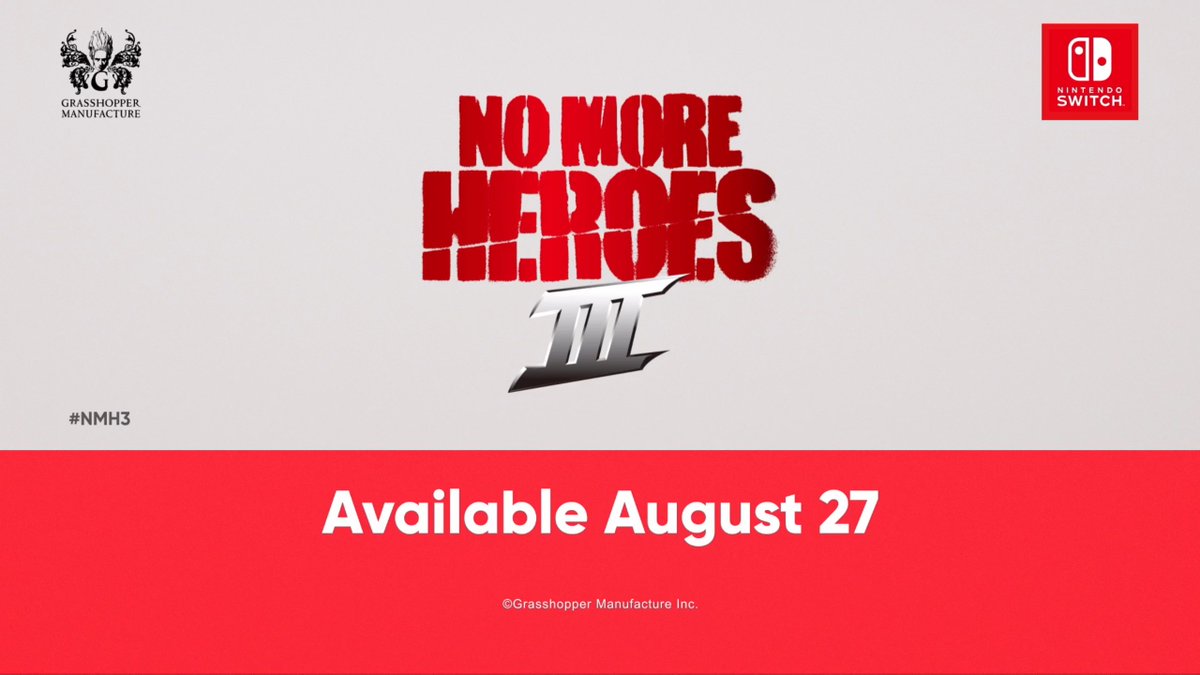 No More Heroes 3 out Aug 27th