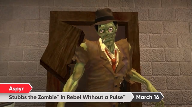 Stubbs the Zombie is back! Coming to the Switch on March 16th. LOVED this game.  #NintendoDirect
