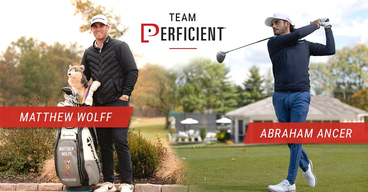 Perficient's tweet image. We are excited to see #TeamPerficient represented this week at the @thegenesisinv! Good luck to @matthew_wolff5 and @Abraham_Ancer this weekend in California. #GenesisInvitational