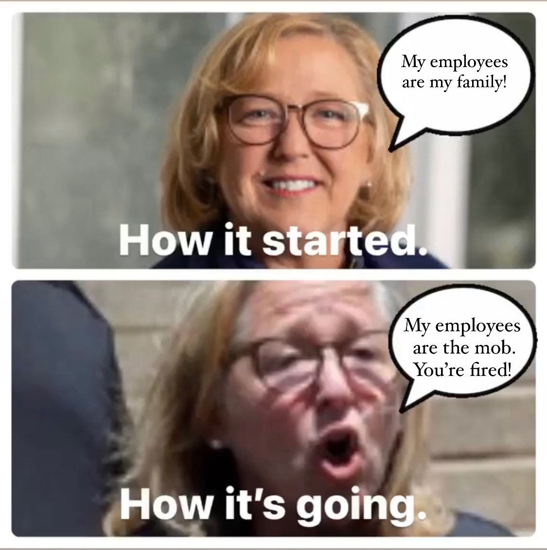 DAKatzTastrophe's tweet photo. Don't feel bad, @ZenoLori. I tried to make my underlings feel like family, too, and those jerks went around and whined to @mayakauf and @DavidFBrand about my "unsafe" covid policies. #UnderHerEye #QDUnionStrong @QdUnion https://t.co/fOeDEpiQBP