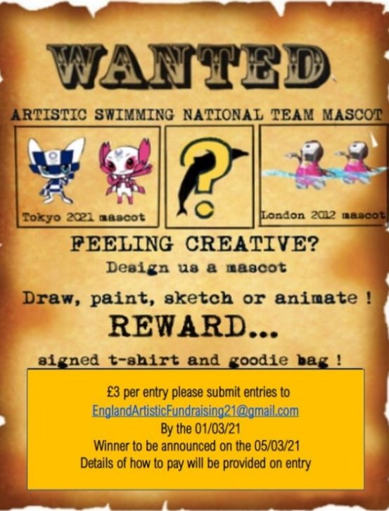 Enter our competition and win a great prize and be the 1st person to ever design a mascot for the England Squad. Entry fee is £3 all you have  to do is:
1- Design the Mascot
2 - send it to the Email
3 - we will send you details how to pay.
4 - wait for the winner to be announced