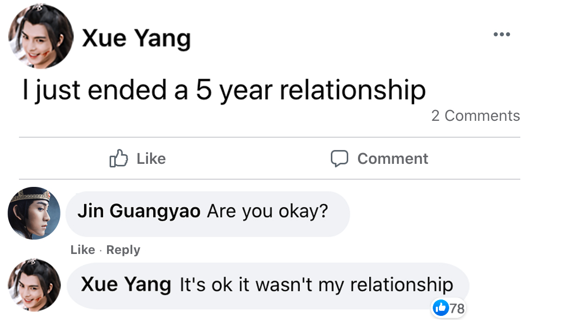 song lan has deleted his facebook account