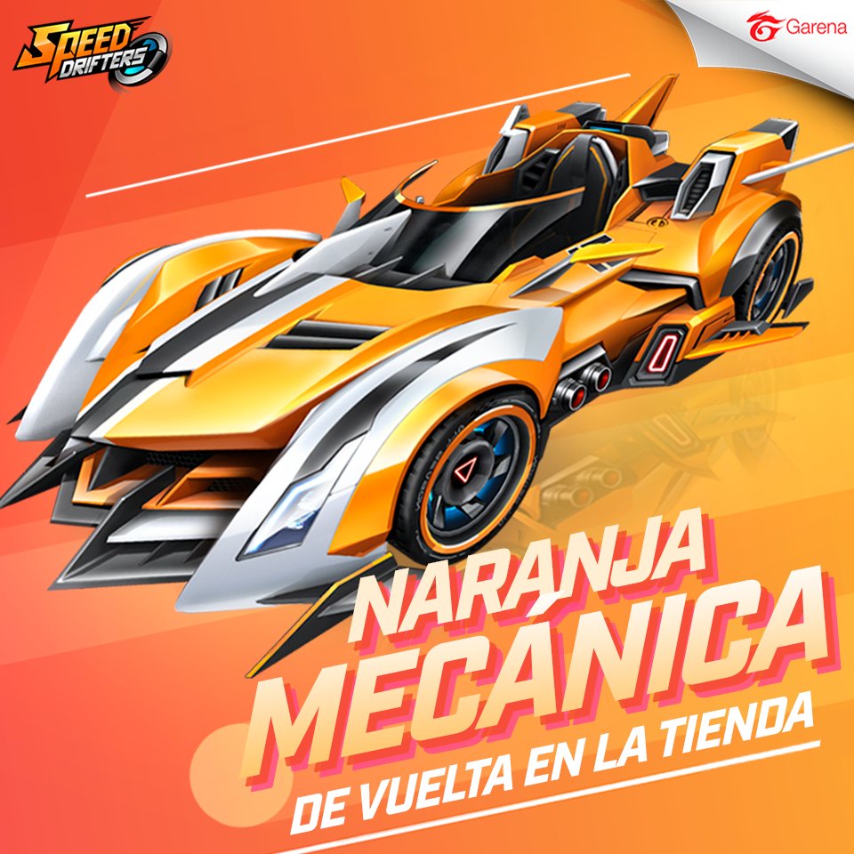 🍊¡El naranja nunca pasa de moda!🍊
Aprovecha esta máquina que luego de ser aclamada por el público, vuelve a causar sensación en la tienda de Speed Drifters 🏁