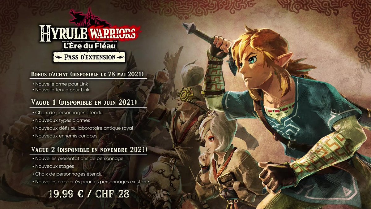 AlertEtGo's tweet photo. #HyruleWarriors l'ère du fléau aura son pass d'extension disponible dès ce soir #NintendoDirect au prix de 19.99€ https://t.co/OKGk4SlU2B