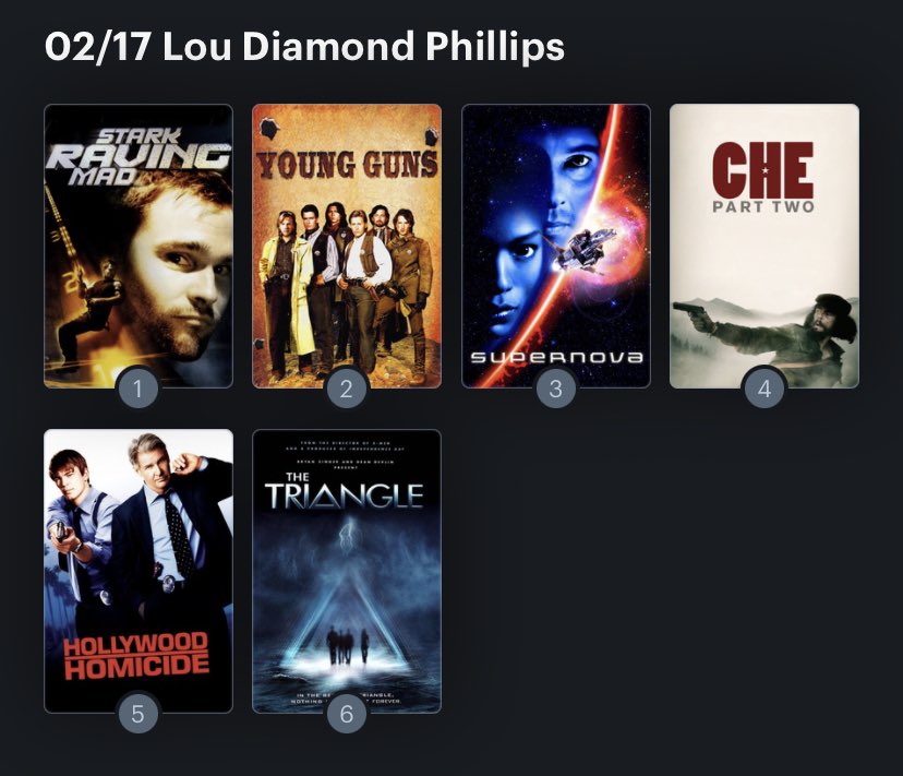 Hoy cumple años Lou Diamond Phillips (59) Happy birthday Aquí mi Ranking: 