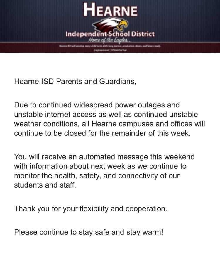 Hearne High School tweet media