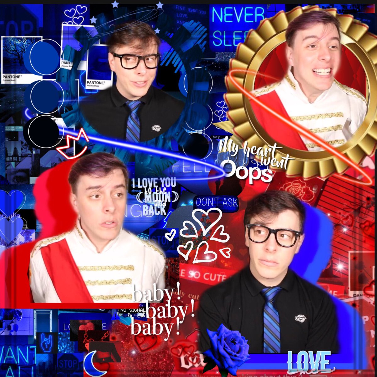 Lyssini's tweet photo. Itβs been a while since I made an edit! So I made one of my 2 favorite sides, Roman and Logan!
I miss them so much (hope to see them Friday perhaps?π)
#sanderssides #SandersSidesedit
@ThomasSanders https://t.co/n64Jd8RELm