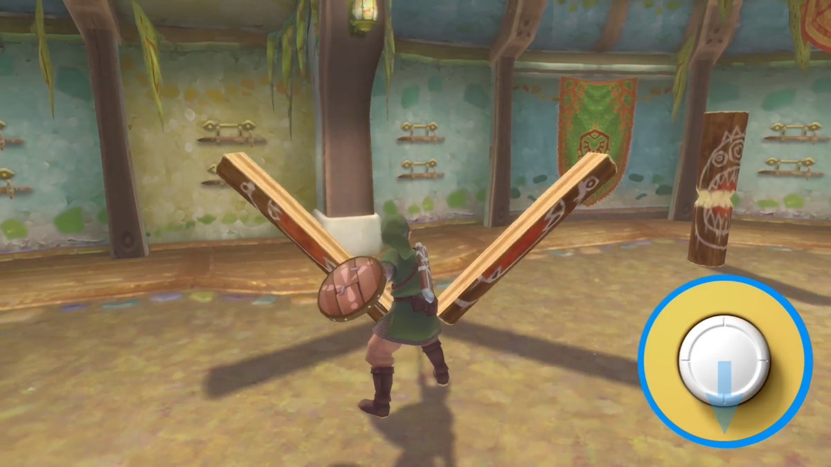 The Legend of Zelda: Skyward Sword HD controls re-created with Joy-con. also possible to play with button-only controls using the right analog stick