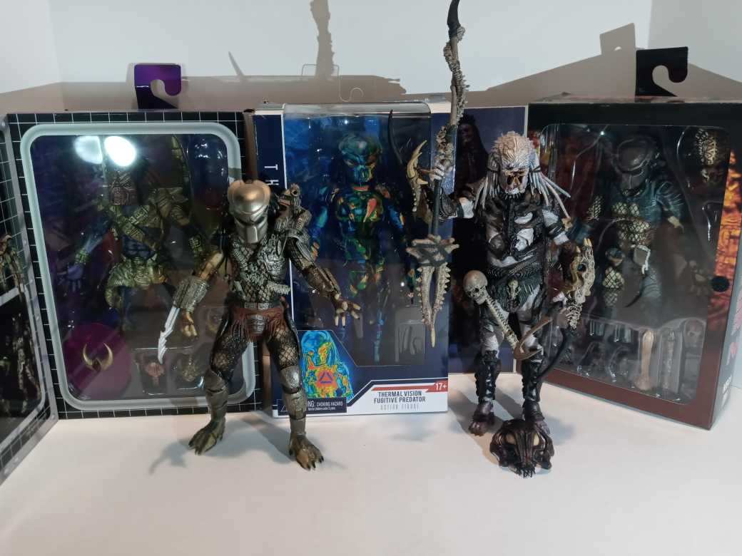 #PredatorWorld our lil Preddy Collection. Not much just these creatures. But All 5 are BadAss. #JungleHunterPredator #ArmorPredator #AlphaPredator #CityHunterPredator #ThermoVisionPredator #NoFigureLeftBehind #RaaDaDss #ThisIsWhatWeDew #RaaDaDss  planetmarz06 #PMARZ06