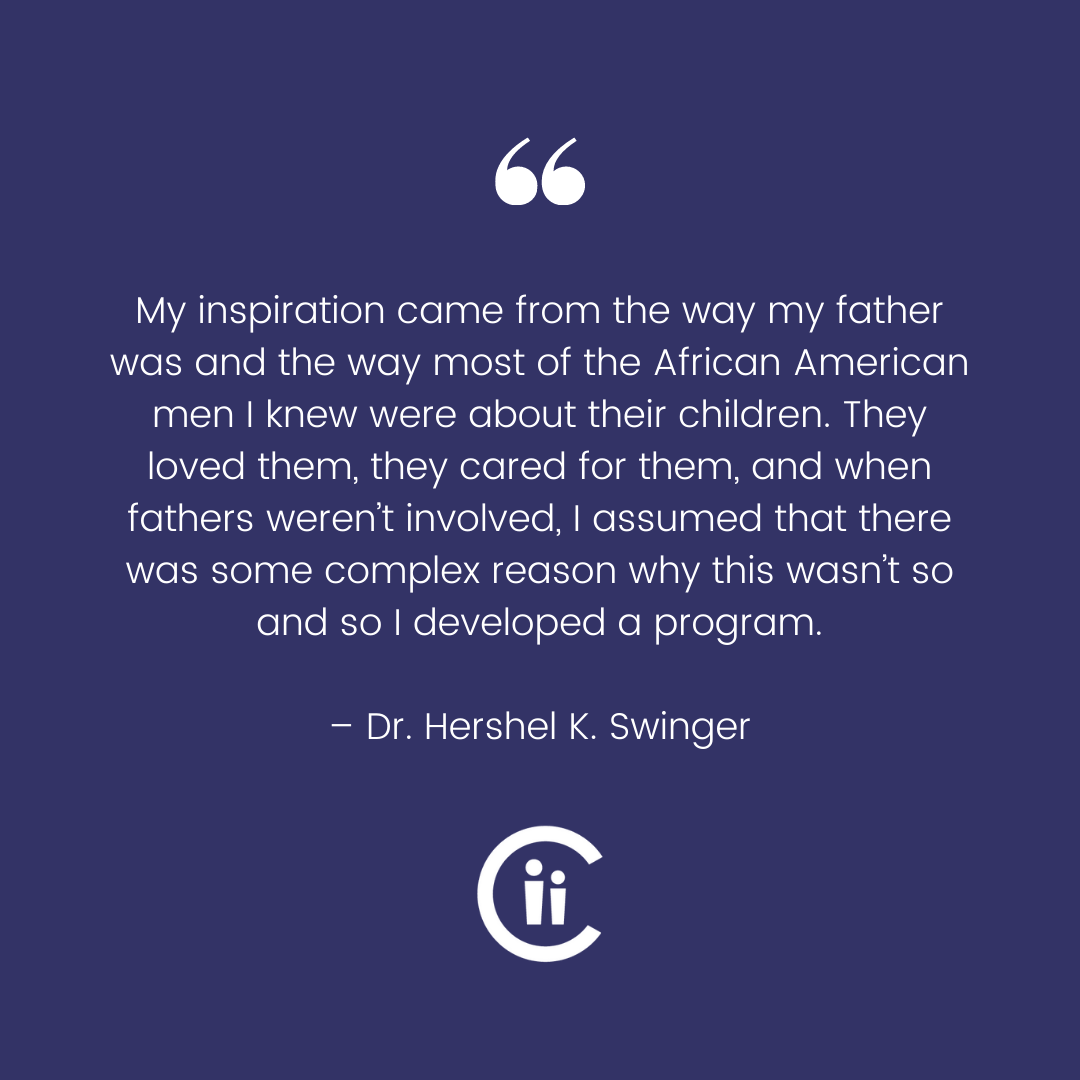 ChildrensInstLA's tweet photo. In celebration of #BlackHistoryMonth, we honor Dr. Hershel K. Swinger, the founder of #ProjectFatherhood which celebrates its 25th anniversary this year. His life positively impacted so many families, and each year a deserving CII employee is recognized with an award in his name. https://t.co/DpHSAUzeZg