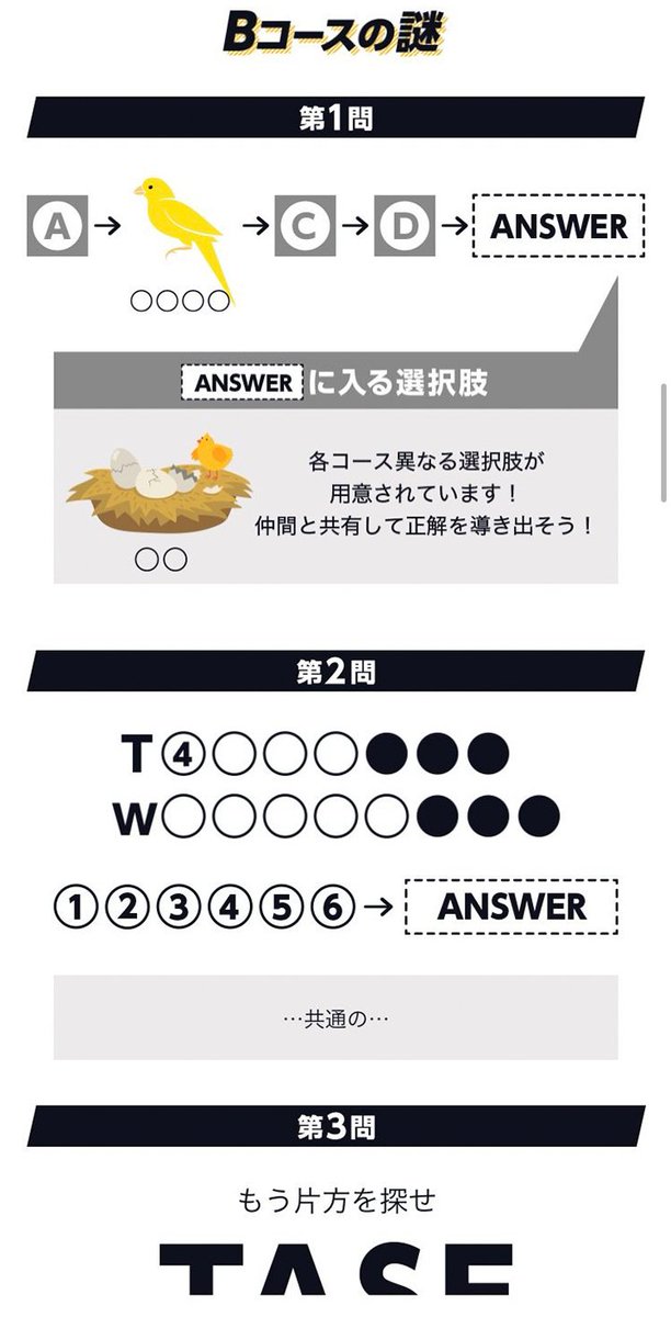 チームで謎解きポイント チームで謎解きポイント