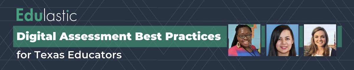 Edulastic's tweet photo. Aaaannnnd we're live! 

Digital Assessment Best Practices for Texas Educators is starting now 🎉 

➡️ https://t.co/PnBIkfwPvJ 

#texasteachers #withclassroom #freeteacherwebinar https://t.co/2WAB6HgwmJ