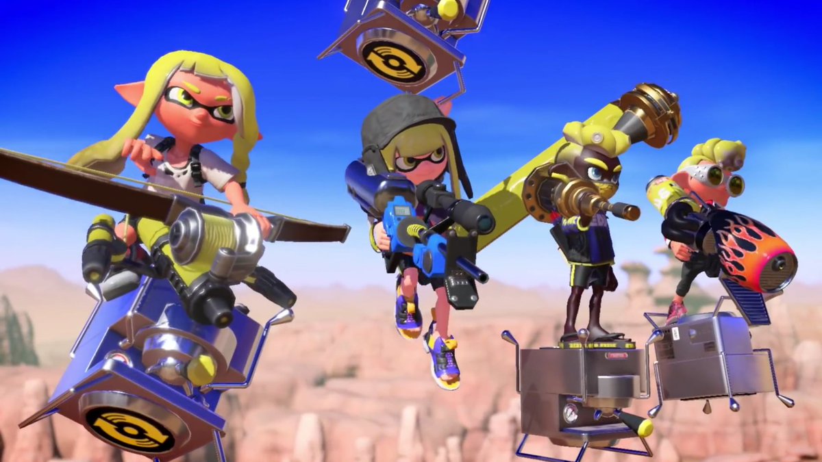 saba__miso0141's tweet photo. スプラトゥーン３
リスポーンの仕様が変わったり
武器に弓が増えたりしてる！

スパショ｡｡。おかえりなさい！！ https://t.co/DKDZ9Uh8S5