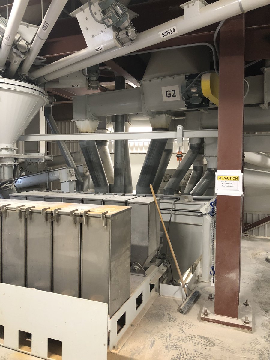 VanAertBryce's tweet photo. It may be one of the coldest days of the year but we are still pumping the feed out of the mill. #ontag #ontarioeggs #beforetheplate @GrandValley https://t.co/wvmOA2fhQ7