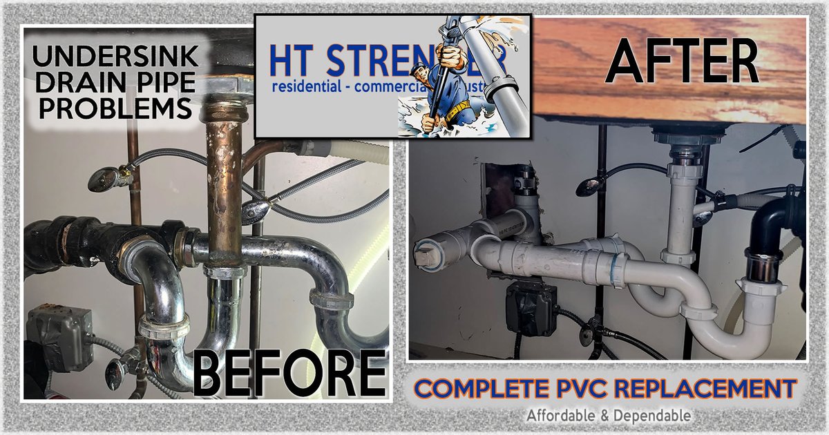 htstrenger's tweet photo. Undersink Plumbing - Stainless Steel, Iron and Copper Drain Pipes can get corroded and difficult/expensive  to work with overtime. Contact HT Strenger for PVC Piping Options - Low Cost, Easy to Maintain and Dependable. #iron #pvc #easy #plumbing #cost #undersink https://t.co/vHeJk8y4lL