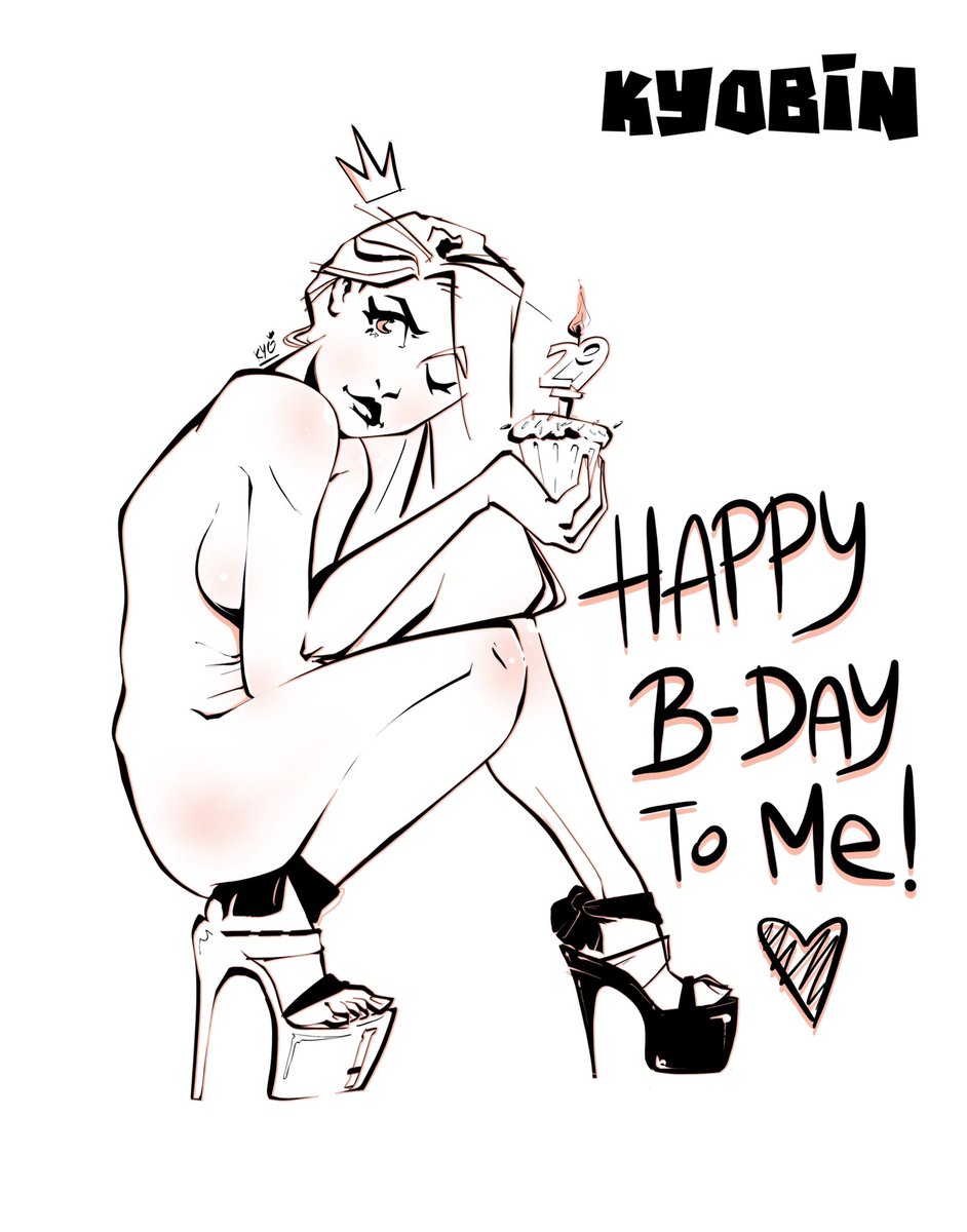 _kyobin_'s tweet photo. It’s officially my birthday 🥳
.
.
#pinupart #MyBirthday #pinupparty #illustration #art #artontwitter #comicsgirl #mangagirl #legslover #highheels #pinupillustration https://t.co/Mv3Zfk6SBc