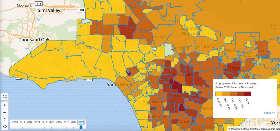 Low-income cities in the San Fernando Valley have historically been overlooked & underinvested. Pockets of the SFV, especially the Northeast San Fernando Valley, experience A LOT of inequities that have negatively impacted these communities before and during this pandemic.