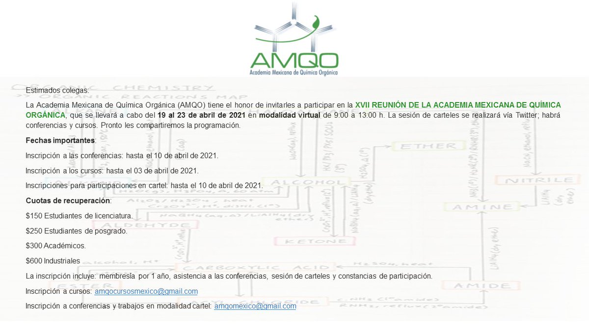 Academia Mexicana de Química Orgánica A.C. tweet media