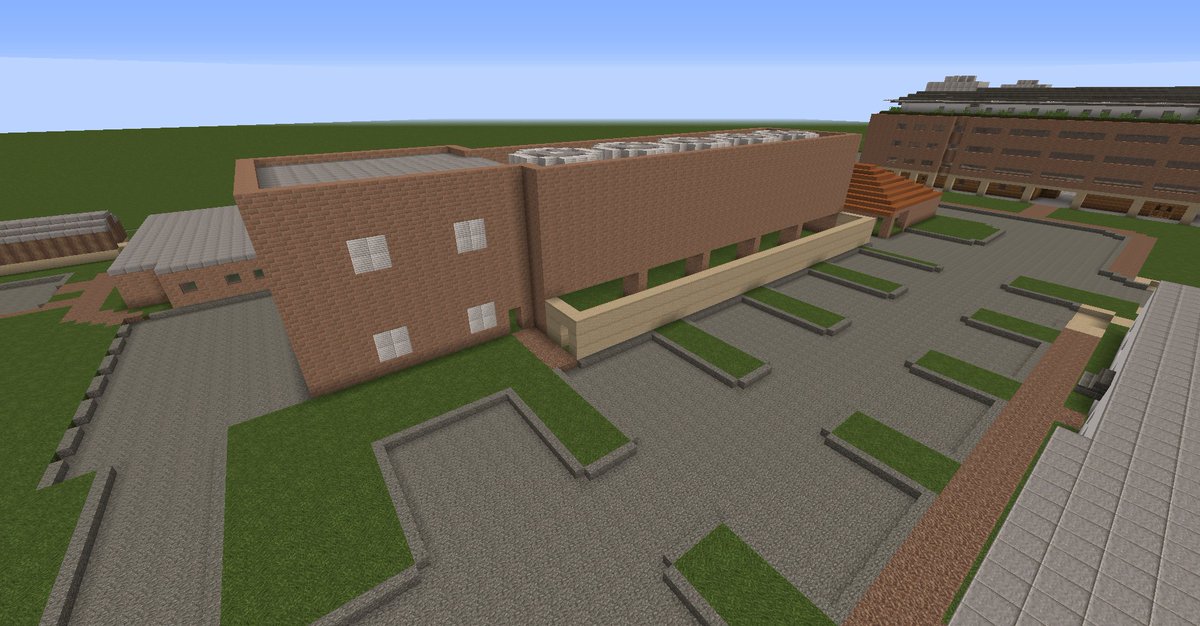 minecraft_rice's tweet photo. An assortment of FE&amp;P buildings, built in (as far as I can tell), (1) 1958, (2) 1964, and the rest in various configurations from 1978 through 2019 https://t.co/ZBiwGHHpEK