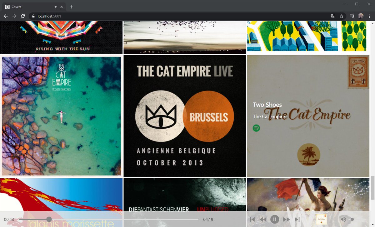 devplayrepeat's tweet photo. #Spotify support!! Release day of Covers v0.2🎉🎉 Download @github: https://t.co/r2jHjfGqLY 

Seamlessly Spotify support, listen to all of your Spotify albums inside Covers.

#musicplayer #browser #reactjs #dotnet5 #opensource #github #albumart #cover #albumcover #player #music https://t.co/GofMK06NCg