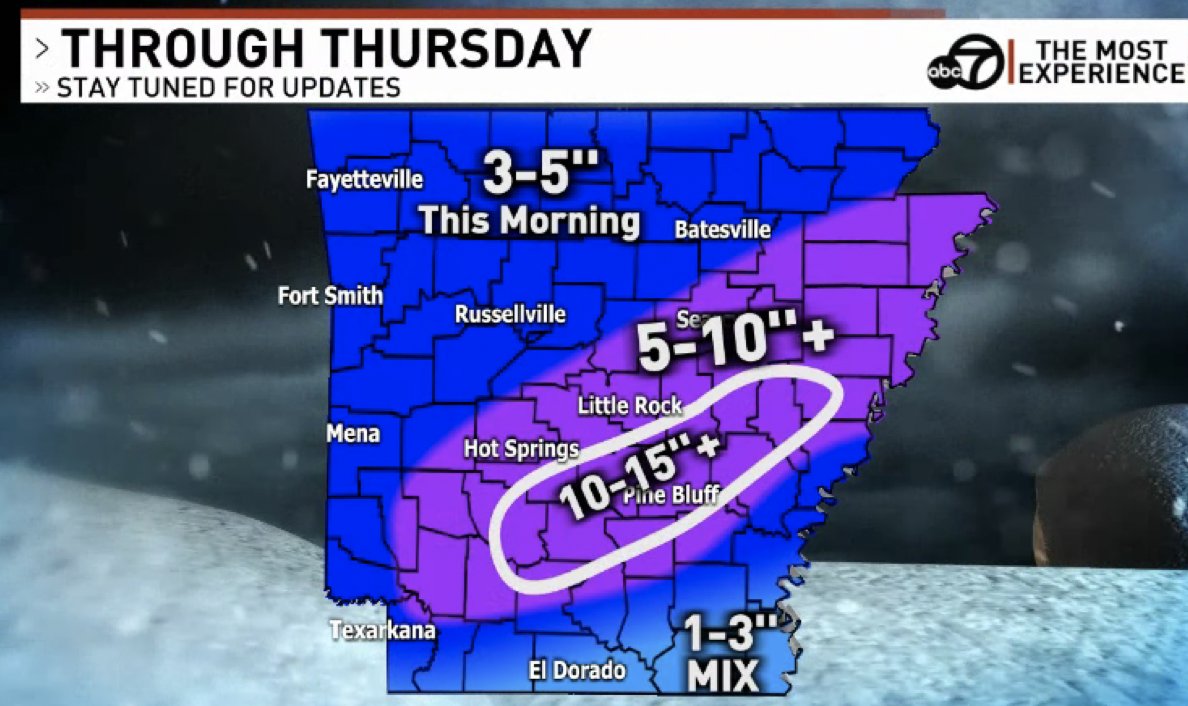 ToddYakoubian's tweet image. Forecast final snow amounts #ARWX