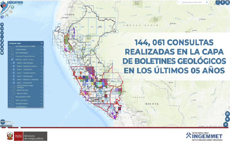 Pro_Explo's tweet photo. El @IngemmetPeru viene compartiendo datos abiertos de investigaciones científicas mediante plataformas como Geocatmin y el repositorio institucional.
➡️ https://t.co/kp6L0ZfwKz
#proEXPLO2021 #proEXPLO #Minería https://t.co/HuAiyzqjio