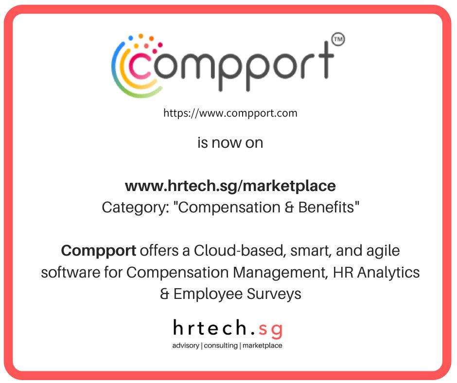 hrtechtweets's tweet image. 𝗘𝘅𝗰𝗶𝘁𝗲𝗱 𝘁𝗼 𝗼𝗻𝗯𝗼𝗮𝗿𝗱 #Compport 𝗼𝗻 𝘁𝗵𝗲 #hrtech.sg 𝗺𝗮𝗿𝗸𝗲𝘁𝗽𝗹𝗮𝗰𝗲 𝘂𝗻𝗱𝗲𝗿 𝘁𝗵𝗲 “𝗖𝗼𝗺𝗽𝗲𝗻𝘀𝗮𝘁𝗶𝗼𝗻 &amp;amp; 𝗕𝗲𝗻𝗲𝗳𝗶𝘁𝘀” 𝗰𝗮𝘁𝗲𝗴𝗼𝗿𝘆: lnkd.in/g8A3wdy

#compensationandbenefits #compensationmanagement #hranalytics #hrtech