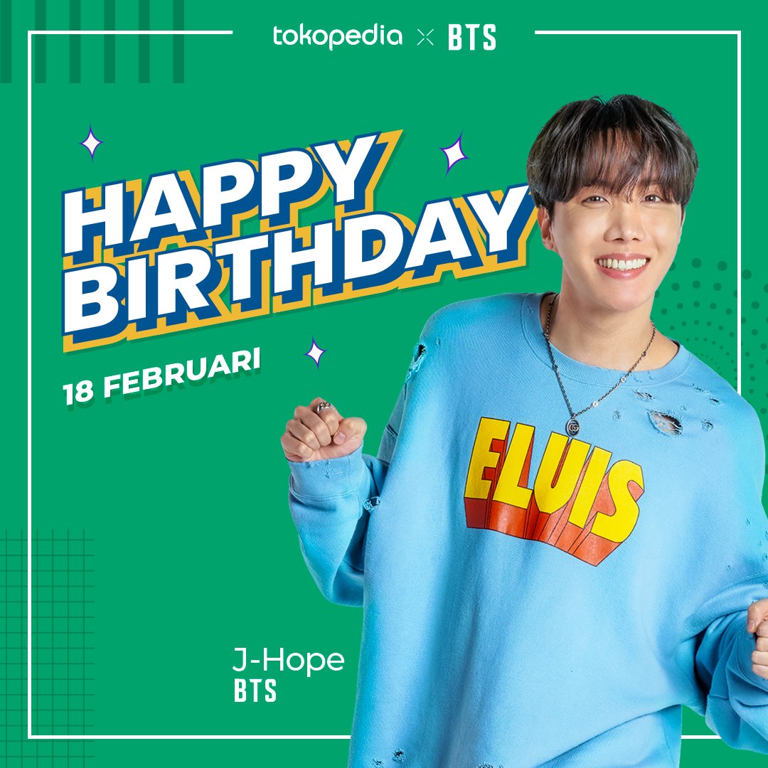 Tokopedia Happy Birthday J Hope We Wish You Success Prosperity Good Health And All The Happiness In Your Life And Career Tokopediaxbts Selaluadaselalubisa Happybirthdayjhope Jhope Bts T Co 3f3lqlgaka
