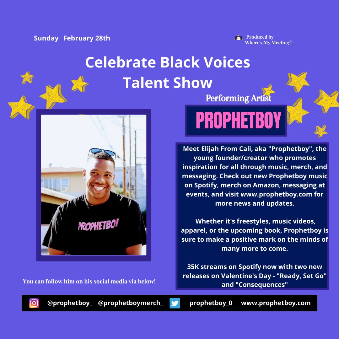 TheJaniceTemple's tweet photo. Meet Prophetboy @prophetboy_0 ⭐✨🌟
Celebrate Black Voices Talent Show ❤️🖤💚
 https://t.co/YUTWPKGQ6B
#blackculture https://t.co/iqledjz67W