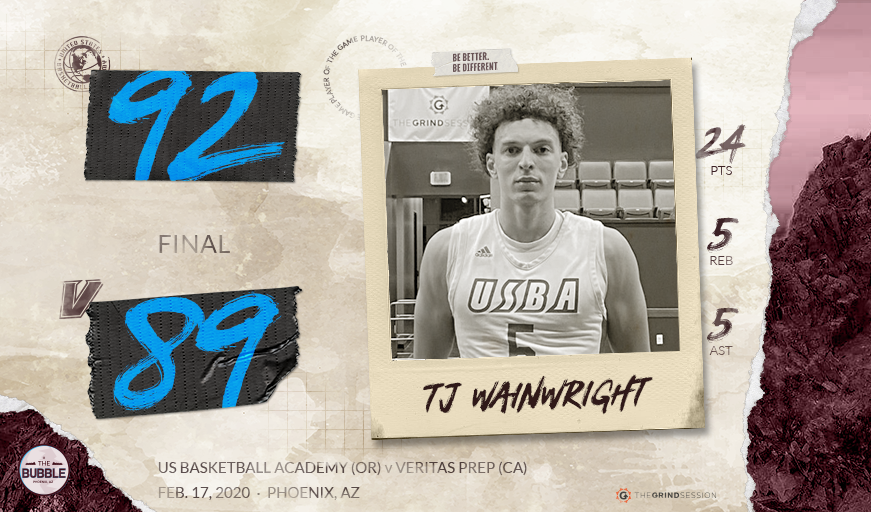 thegrindsession's tweet photo. FINAL
US Basketball (OR) 92
Veritas Prep (CA) 89
BBBD Player of the Game: TJ Wainwright 24p 5r 5a

JoJo Hunter 26p (6/12 3FG) 6r 5a 1s
Daniel Esparza 35p (9/13 3FG) 2r 1a
Marqui Worthy 22p 3r 4a https://t.co/fIB1uYt5eK
