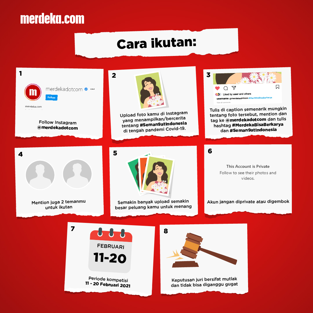 merdekadotcom's tweet photo. Kami memanggil kamu-kamu yang belum ikutan #MerdekaBisaBerkarya
Nih mimin kasih tau caranya!!
#MerdekaBisaBerkarya #kuismerdeka https://t.co/FuvrU3cBrQ