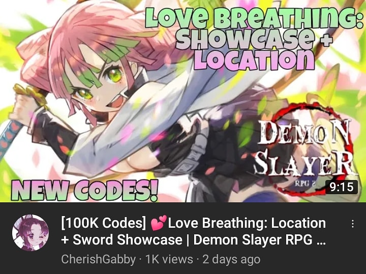 New Codes in Demon Slayer Rpg 2 