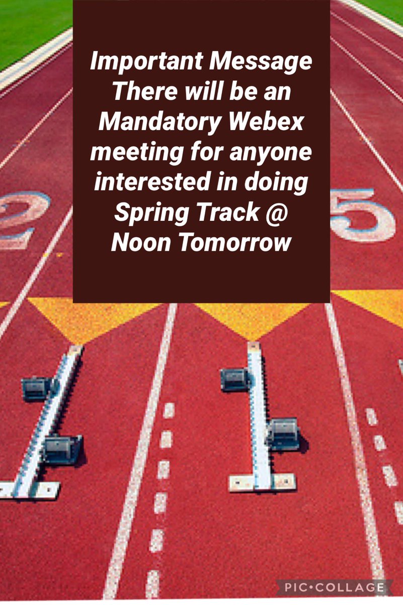 WTBoysTrack's tweet image. Mandatory Info./ Sign up Meeting for anyone interested in Boys Spring Track tomorrow @ Noon-Visit Boys Spring Track Team website to join the meeting #TwpTrackPride #SpringTrack @WTHS_Athletics