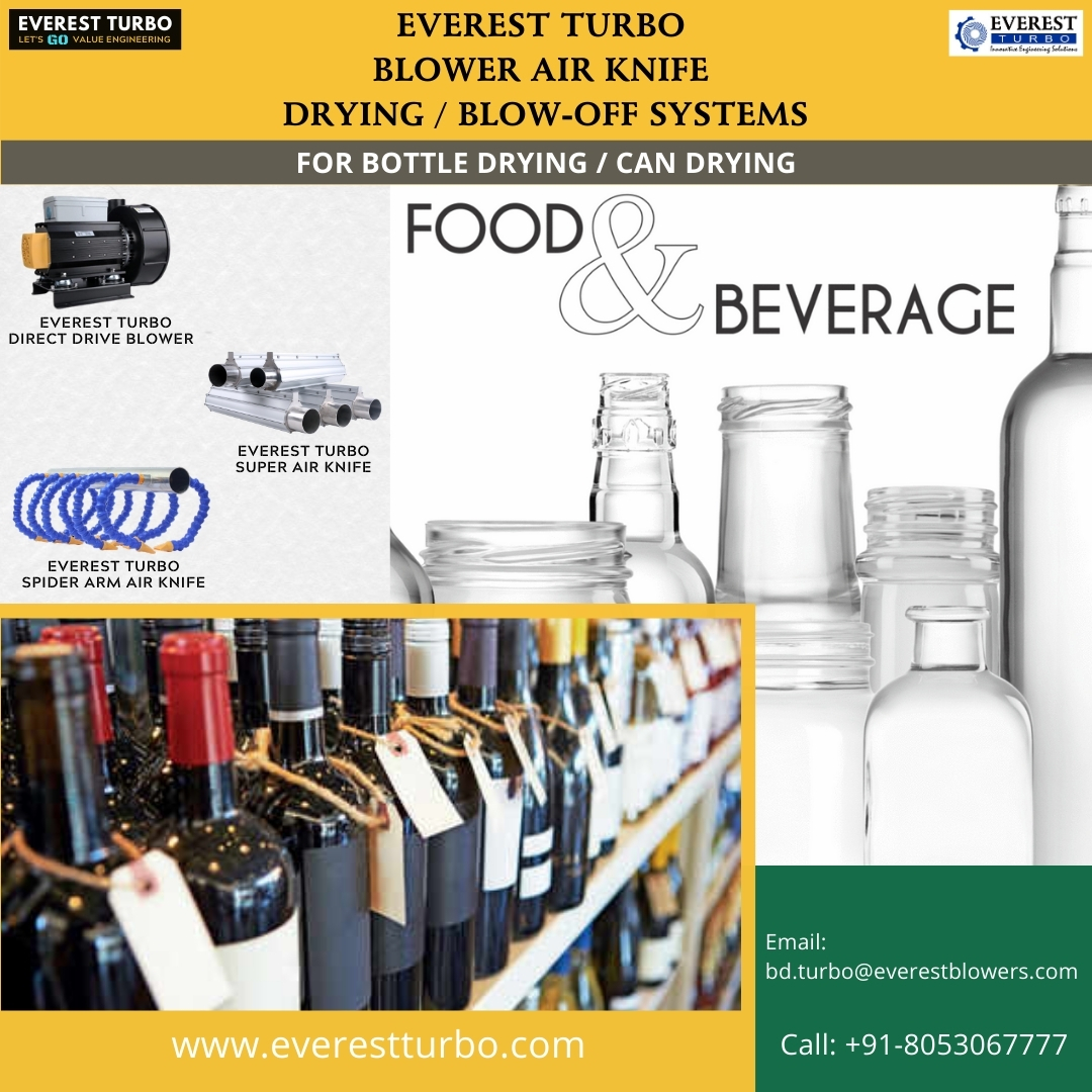 EverestTurbo's tweet image. Energy Efficient Blower Airknife Drying Systems for Bottle Drying &amp;amp; Can Drying

#BottleDrying #CanDrying #BatteryDrying #VegetableDrying #FruitDrying #PackageFoodDrying #TireDrying #TileDrying #BlowOff #ColdRolling #WaterRemoval #Bottling #Battery #FoodAndBeverege