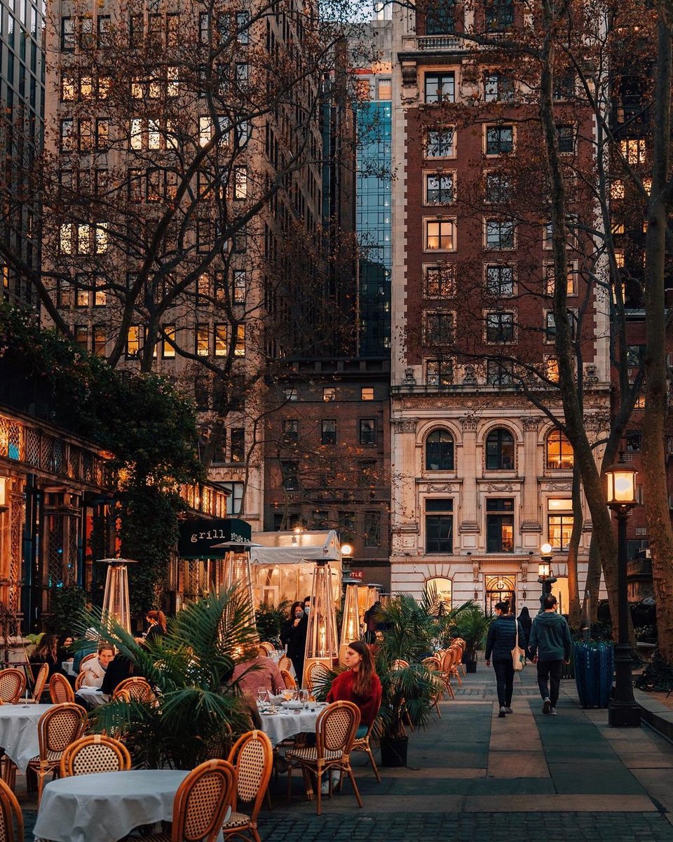 @bryantparkgrill all aglow in evening light. ✨ 📸 by dylanwaalker on Instagram.