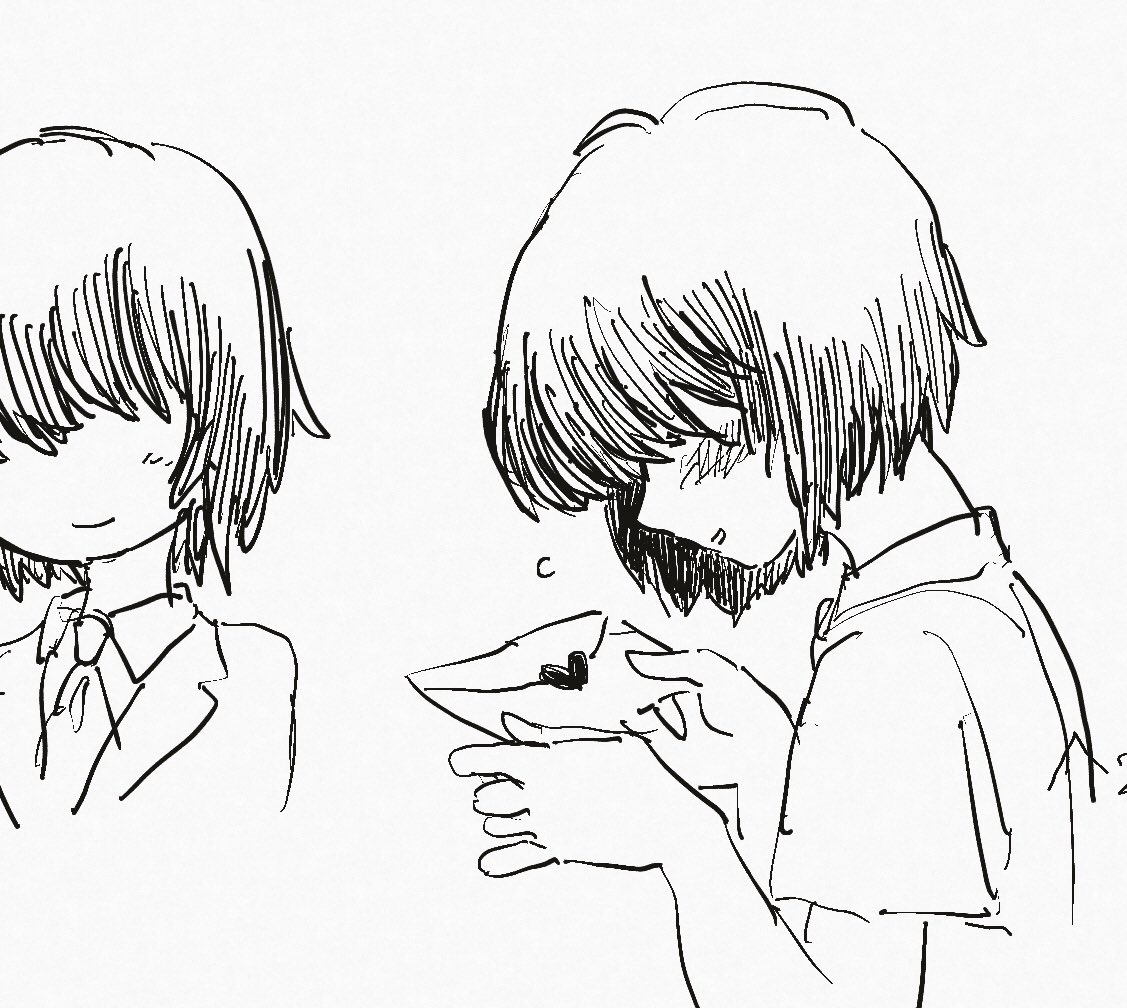 Zinbei 目隠れキャラの真髄の一つは赤面した横顔にある気がする T Co Ovjqulmtzw Twitter