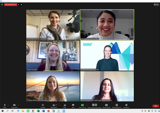 womi_x's tweet image. Our first Images of Success series!! Big thank you to our speakers Mona Elbadawi-Sidhu, @MeganRShowalter, @mkrdonovan, &amp;amp; Jessie Ochoa! It was so powerful to hear your advice &amp;amp; stories on how you went from Academia to Industry! #womeninSTEM #womeninMetabolomics #IOS2021 #MANA