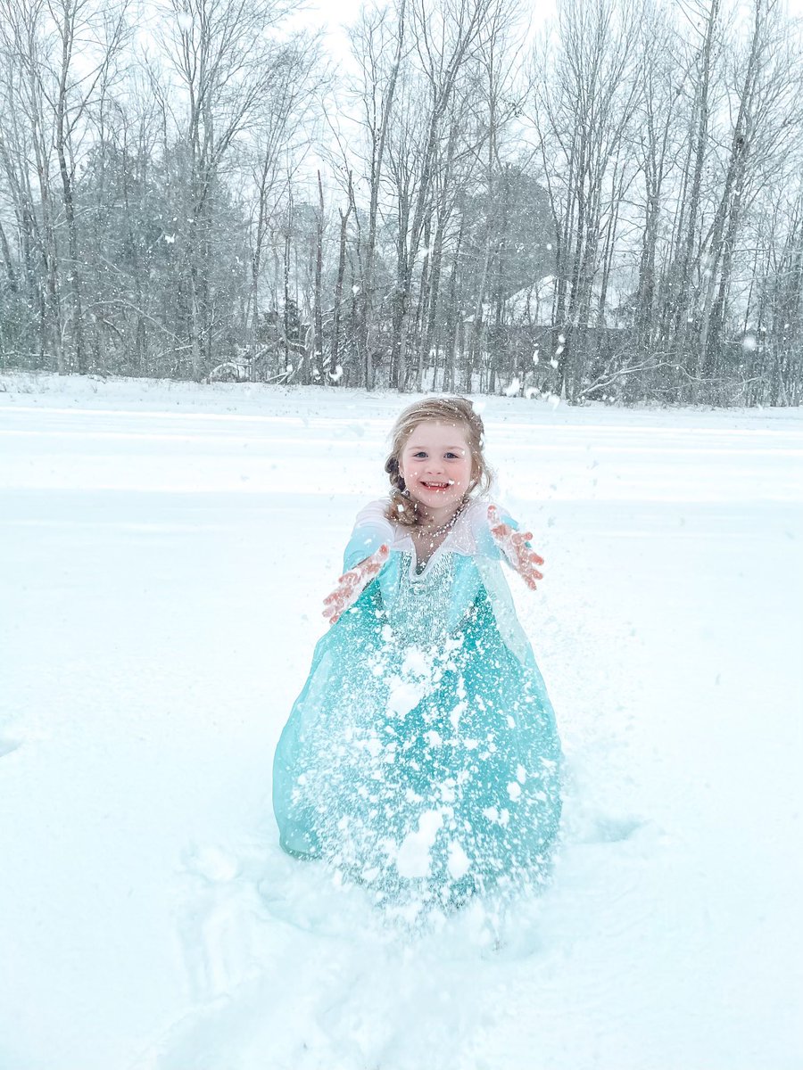 DEvans30's tweet photo. Look out @idinamenzel Elsa has made it to Mississippi #littlegirlsdreamcametrue #MSsnow https://t.co/kzpMEFCaYW