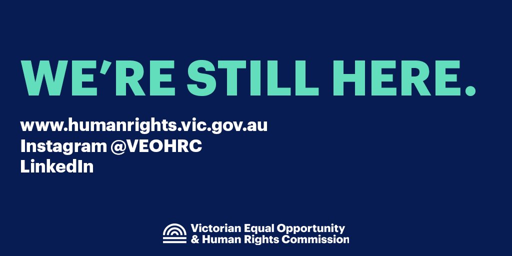VEOHRC's tweet photo. Whilst we like to think that what we have to say is newsworthy, we’ve been surprised to find ourselves caught up in the #facebooknewsban

Fortunately you can still access our services and information at https://t.co/qOGA9F6JOG and follow us for updates here or on Insta &amp; LinkedIn https://t.co/uOvoOp1nqd
