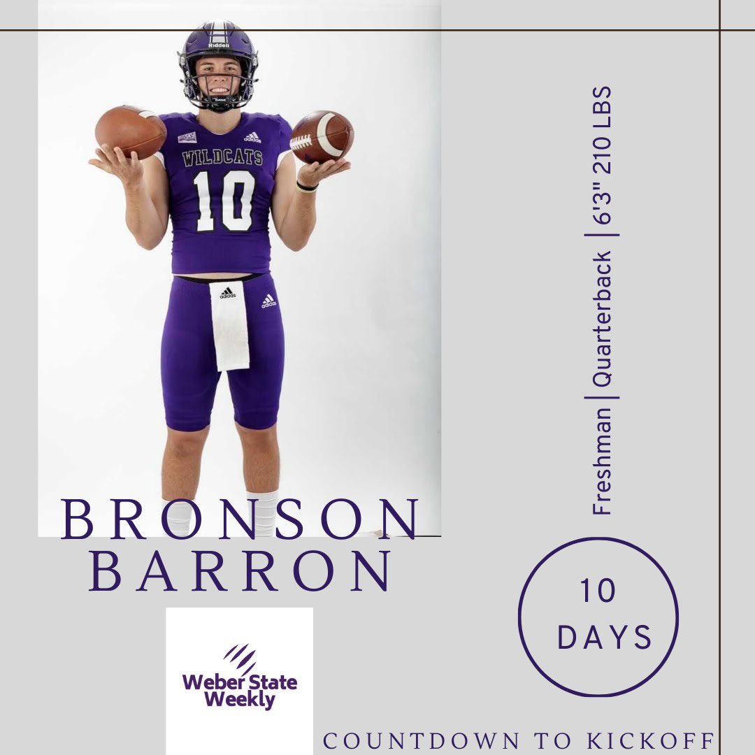 10 days. #PurpleReign #WeAreWeber #DubState 🏆🏆🏆 @BarronBronson