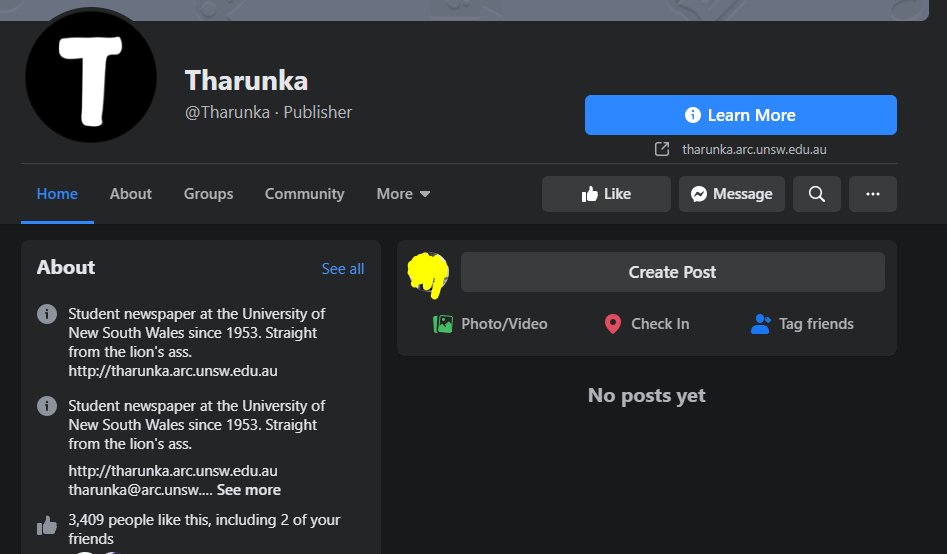 UNSW newspaper Tharunka caught up as well. This is a blurred line, because something like this would arguably not be included in any conversations about social media platforms paying for content. It reinforces, however, the call that they should pay more tax to fund journalism.