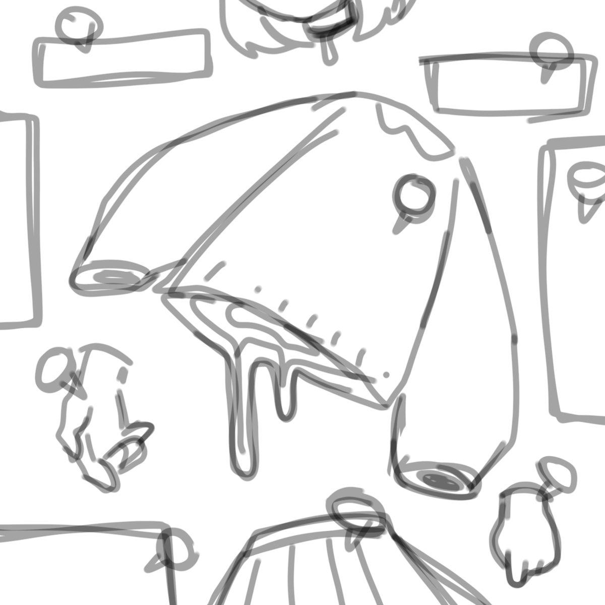 I'll just use this moment to throw a bunch of doodles and sketches and wips :)))

3rd and 4th pics have a couple of @lovechaotica's ocs

go crazy go wild @nevgig @ddifrawder and emma who i dont feel like @ ing twice in the same tweet https://t.co/o028bzTBrq 