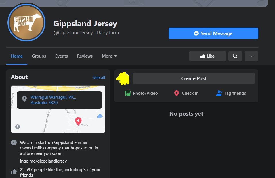 The most absolute random one I've seen has been this Dairy Farm in regional Victoria. This one alone has dispelled any explanation I may have had for why certain pages may have been caught up in the Facebook ban.