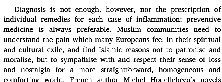 Wow. I've heard about some of the arguments Abdal Hakim Murad is making in this text and watched an interview but when you read it yourself, it is something else.