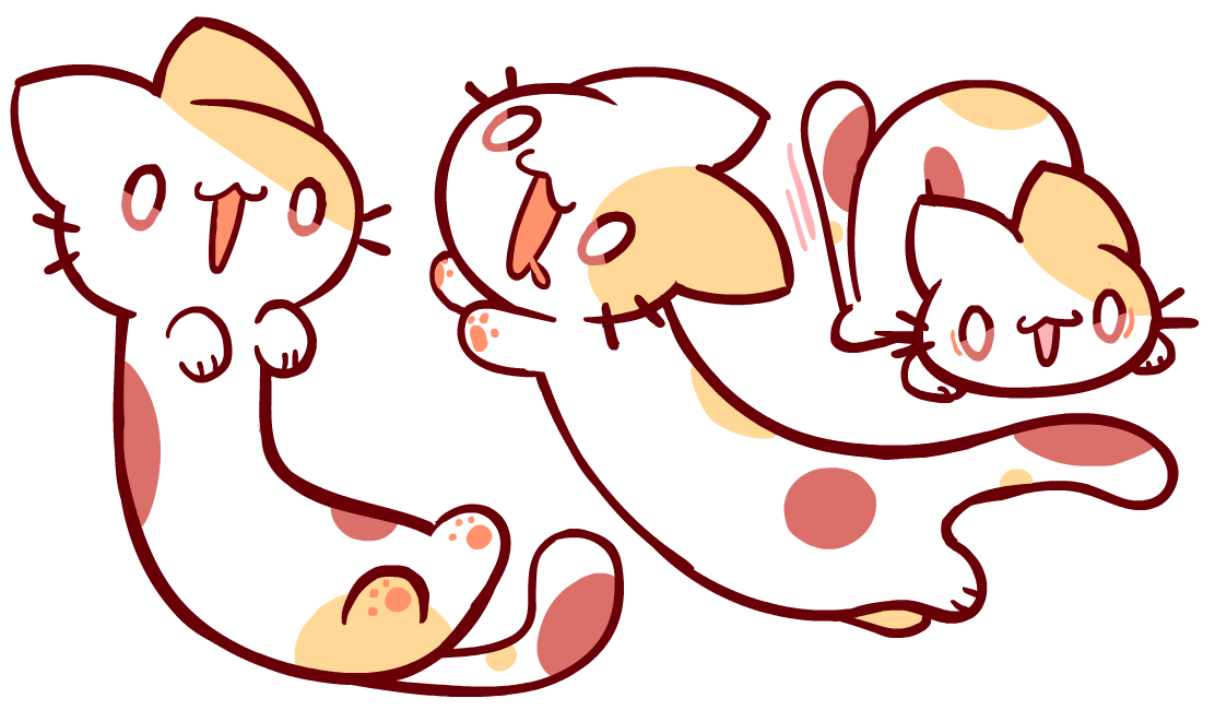 Grind3h's tweet image. noodle cats...