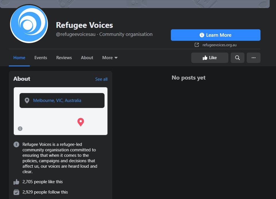 Refugee Voices AU